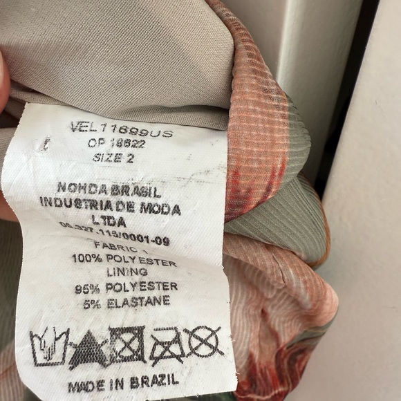 PatBO Green Halter Gown with Bishop Sleeves - Picture 6 of 6